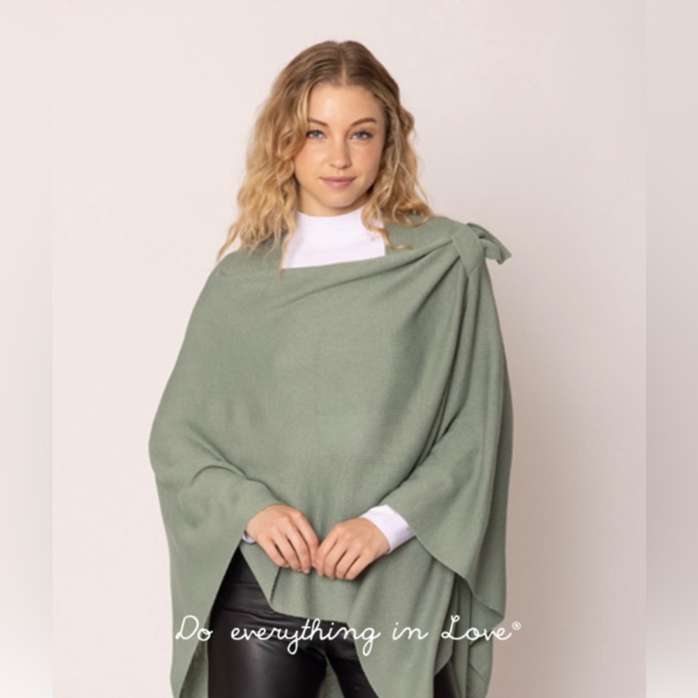 Do everything in love poncho